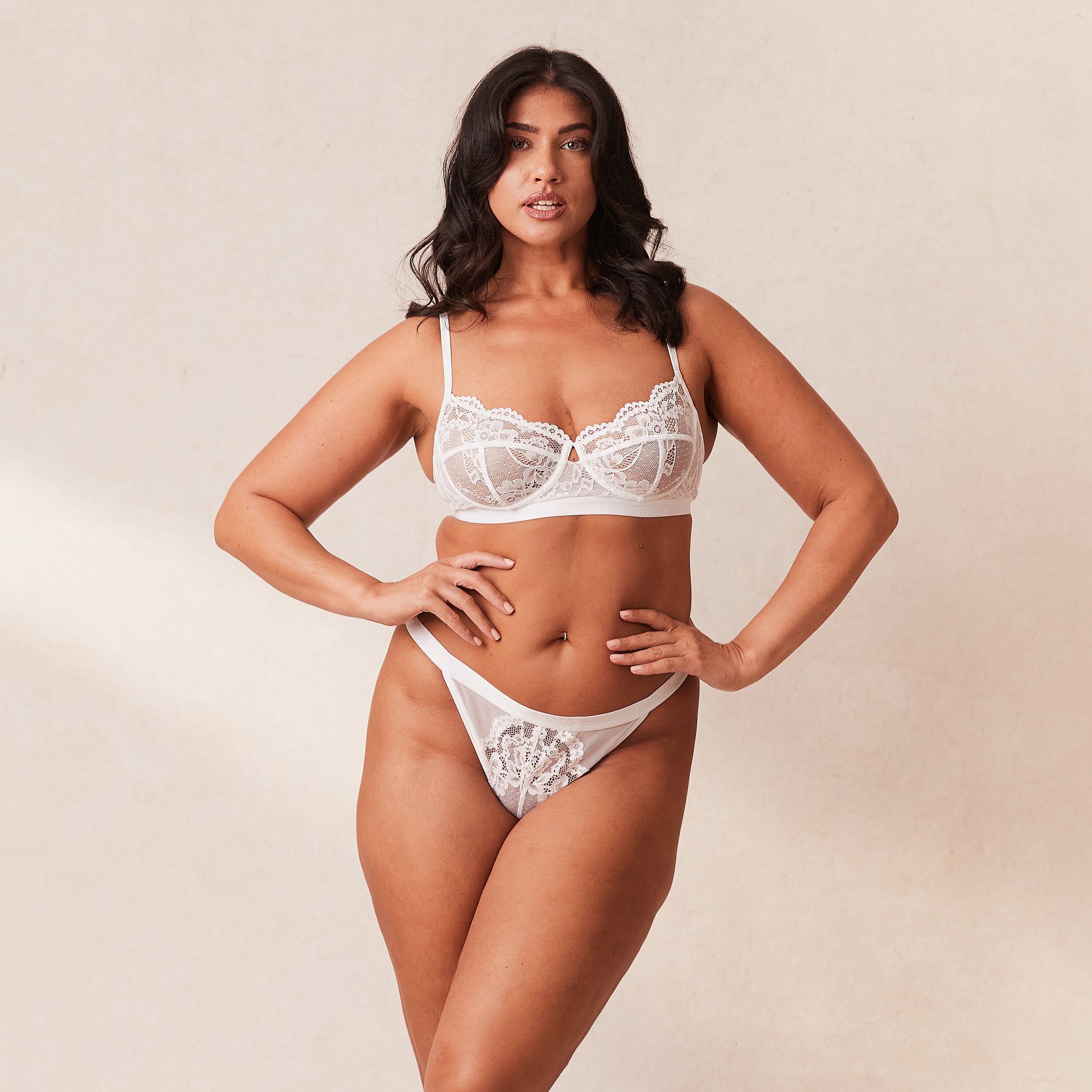 Blossom Balcony Bra - Comfortable Lace Underwire Bra for Women, White - Perfect for Everyday Wear & Special Occasions