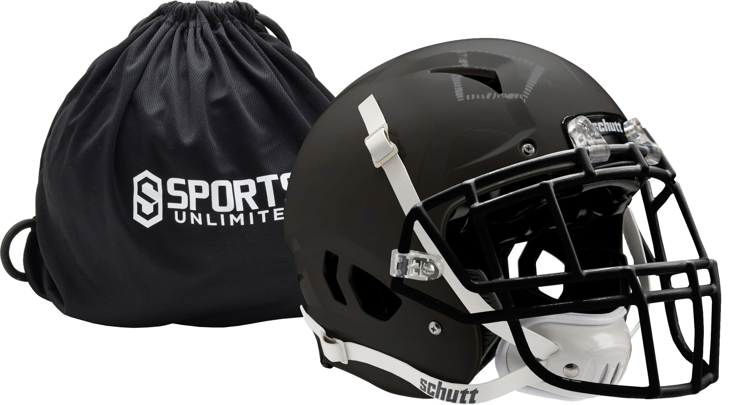 Schutt Vengeance Pro LTD II Adult Football Helmet with Facemask - Certified Safety Protection for Players - Includes Free Sports Unlimited Helmet Bag - Perfect for High School, College & Semi-Pro Football Games & Practices