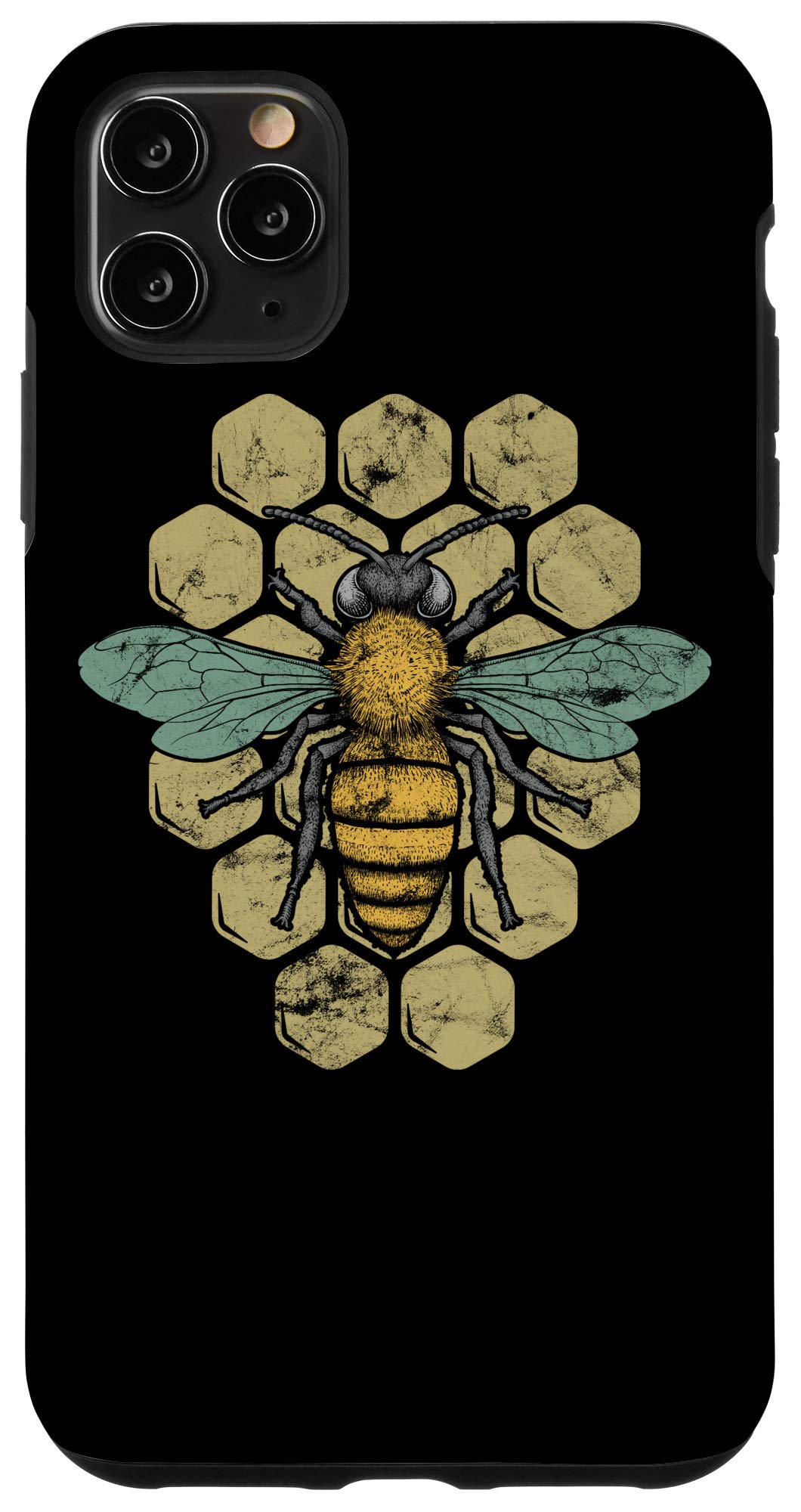 iPhone 11 Pro Max Retro Honey Bees Beekeeper Case - Durable Protective Cover for Nature Lovers & Outdoor Enthusiasts