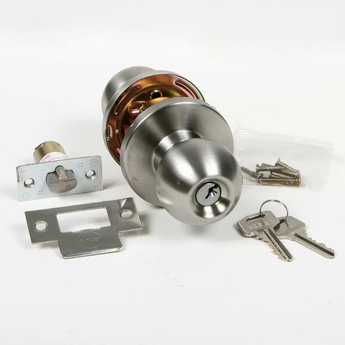 Heavy Duty Commercial Door Knob with Lock - Secure Entry for Offices, Warehouses & Retail Stores