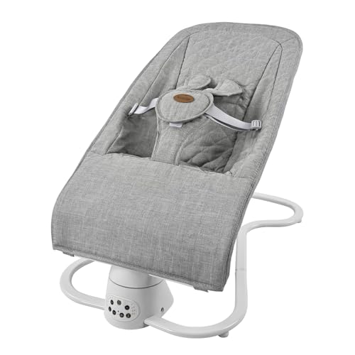 2 in 1 Baby Bouncer Seat & Rocker for Infants 0-6 Months - Electric Soothing Bouncer with Music, Vibration & Adjustable Speed - Perfect for Nursery, Playtime & Calming Fussy Babies