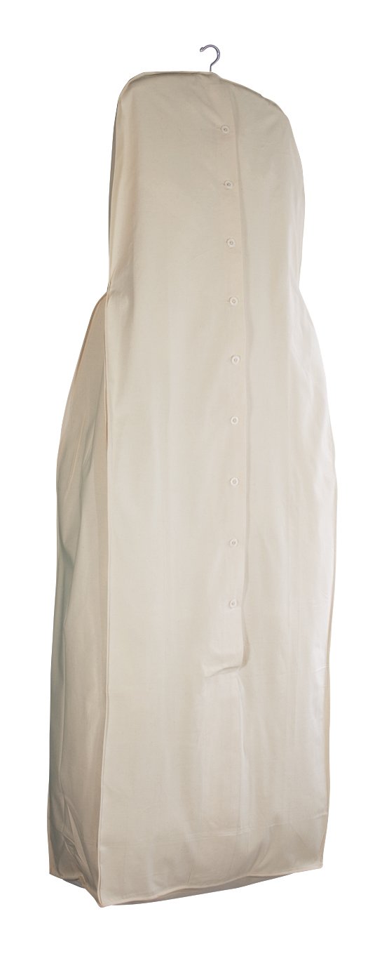 Acid-Free Muslin Garment Bag 70'' - Wedding Dress Storage & Travel Cover | Customizable Name/Logo | Perfect for Bridal Gowns, Formal Wear & Delicate Clothing Protection
