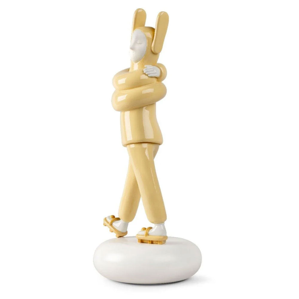 Jaime Hayon Yellow Embraced Sculpture - Modern Art Decor for Home, Office & Gift Giving