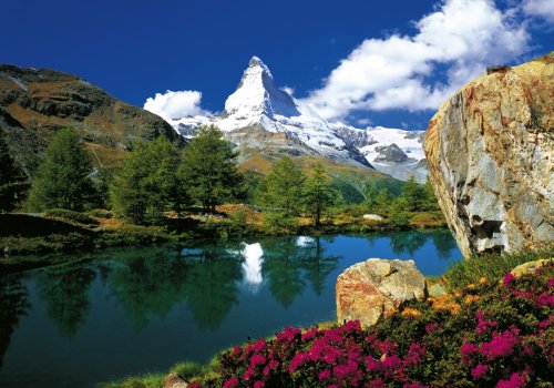 Schmidt Games Matterhorn 3000 Piece Jigsaw Puzzle for Adults - Challenging Mountain Landscape Puzzle for Family Game Night & Home Decor