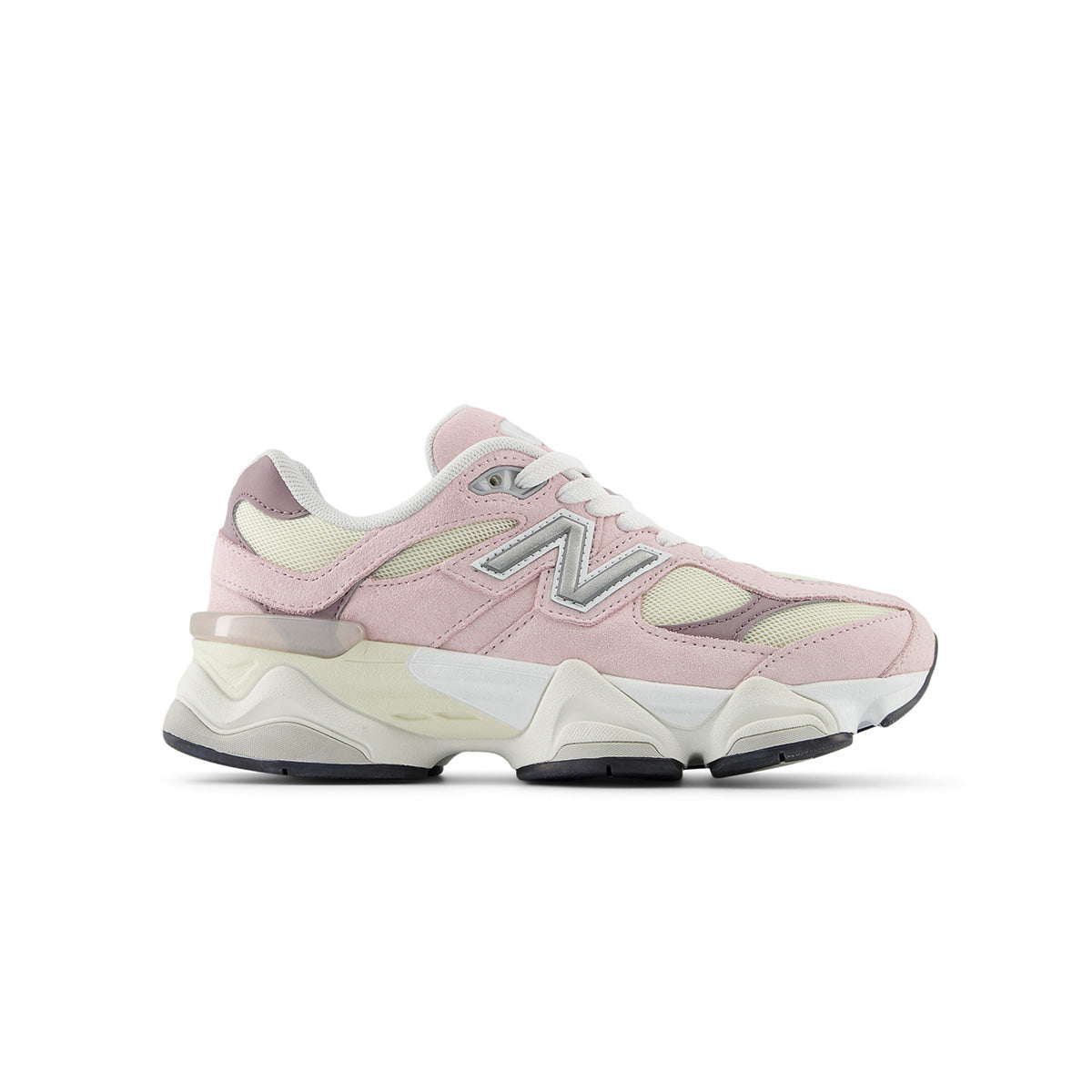 **Pink and White Kids 9060 Sneakers - Comfortable Lightweight Running Shoes for Boys & Girls - Perfect for School, Play, and Sports Activities**