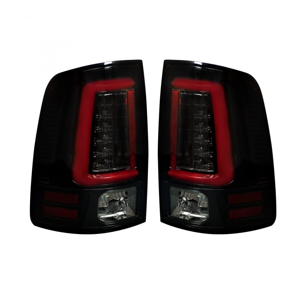 Recon LED Smoked Tail Lights for Ram 1500/2500/3500 (2013-2015) - Driver & Passenger Side | Durable & Stylish Upgrade for Trucks | Perfect for Night Driving & Enhanced Visibility