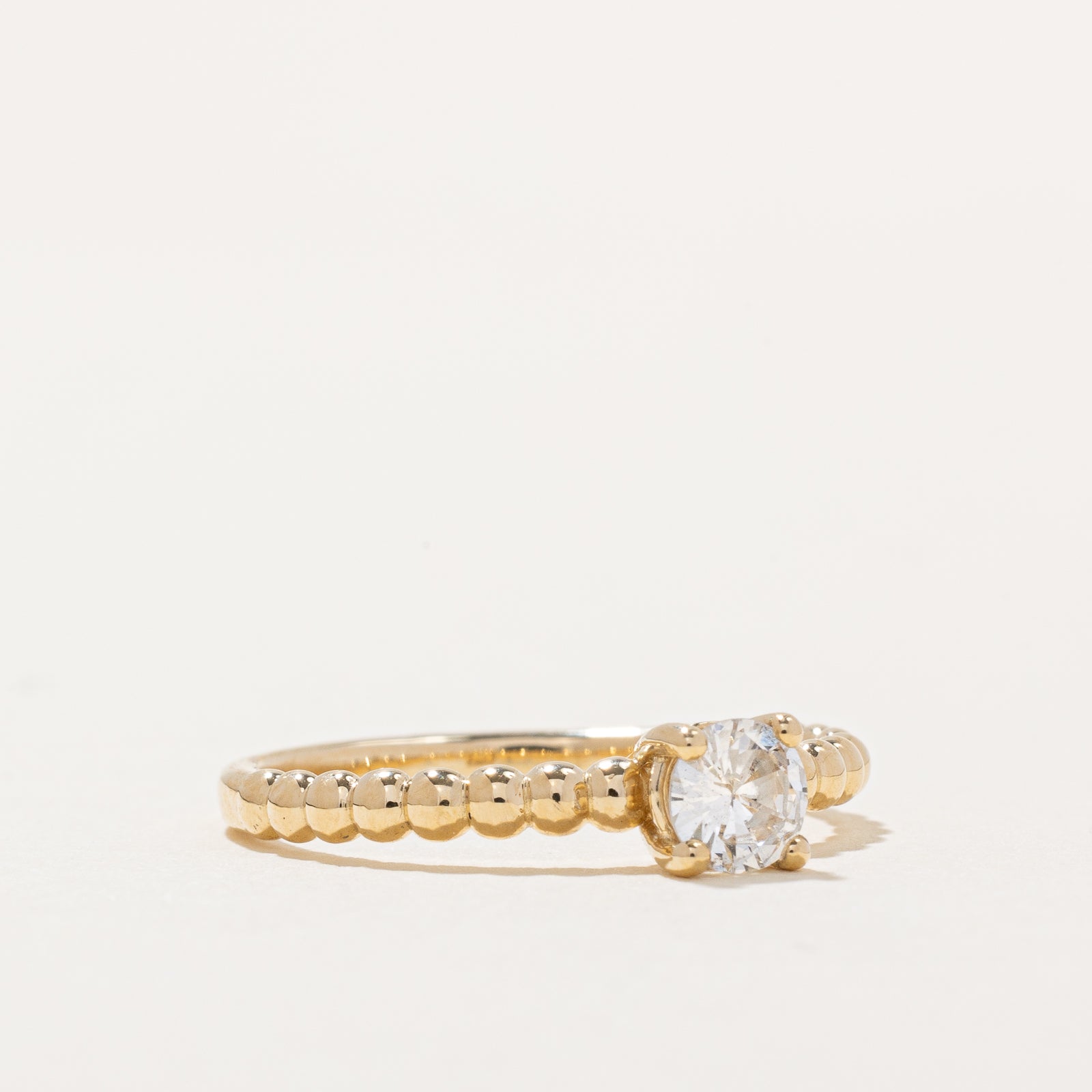 GIA Certified Diamond Ring - 0.31ct Round Brilliant Cut, Size 6.75, 14K White Gold Engagement Ring for Women | Perfect for Proposals, Anniversaries & Special Occasions