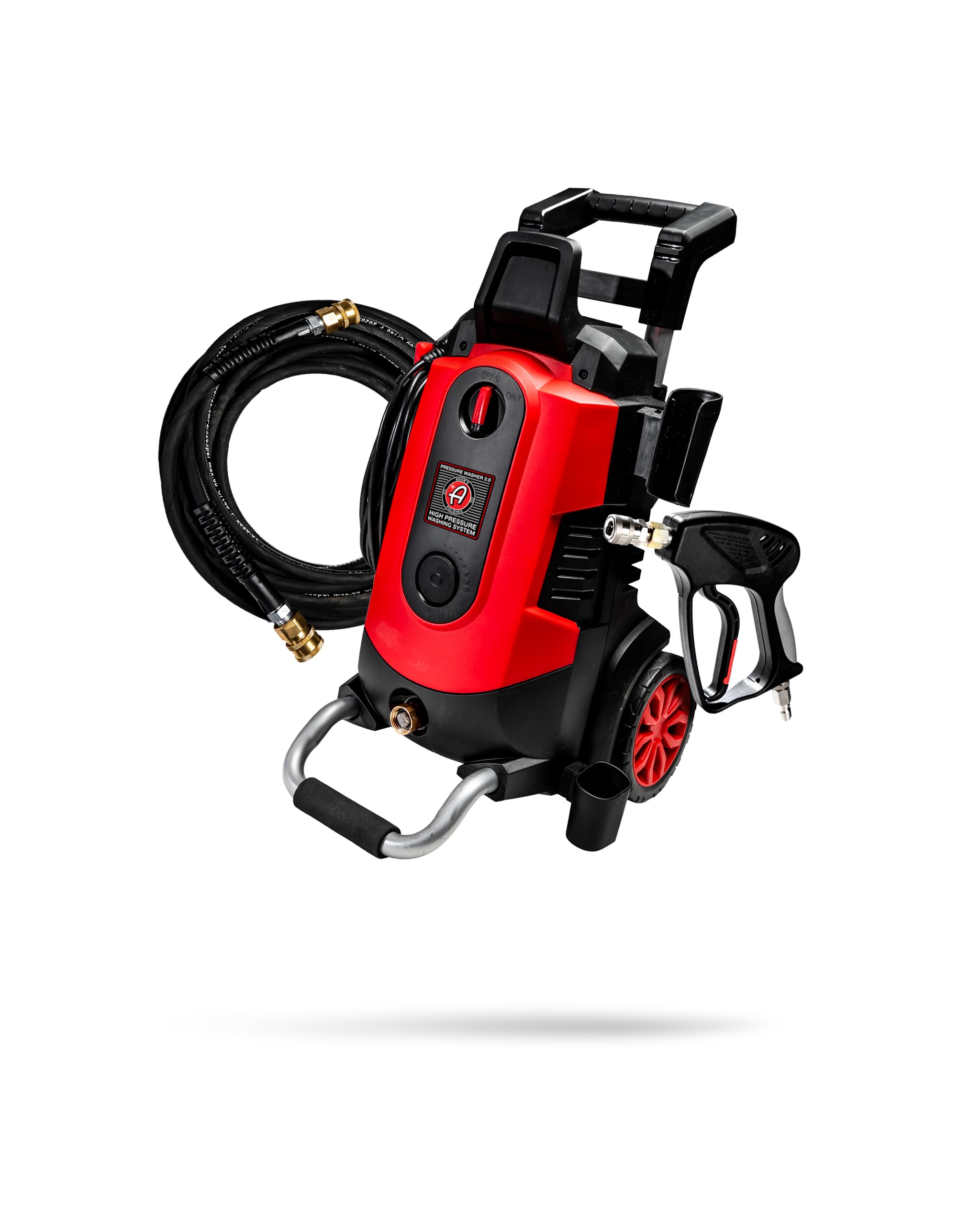 Adam's Polishes Electric Pressure Washer 2.0 - 1.4 GPM 2000 PSI High Power Car Wash Sprayer with Snub Nose & Tip Attachments - Perfect for Cars, Motorcycles, RVs, Boats, Patios, Garage & Deck Cleaning