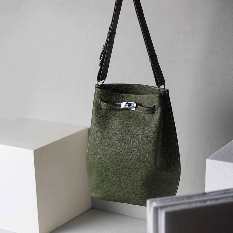 Kraft Leather Bag Pattern - So Kelly Inspired Handbag DWIPDFZS078 | Stylish Crossbody Purse for Women, Perfect for Work, Travel & Everyday Use