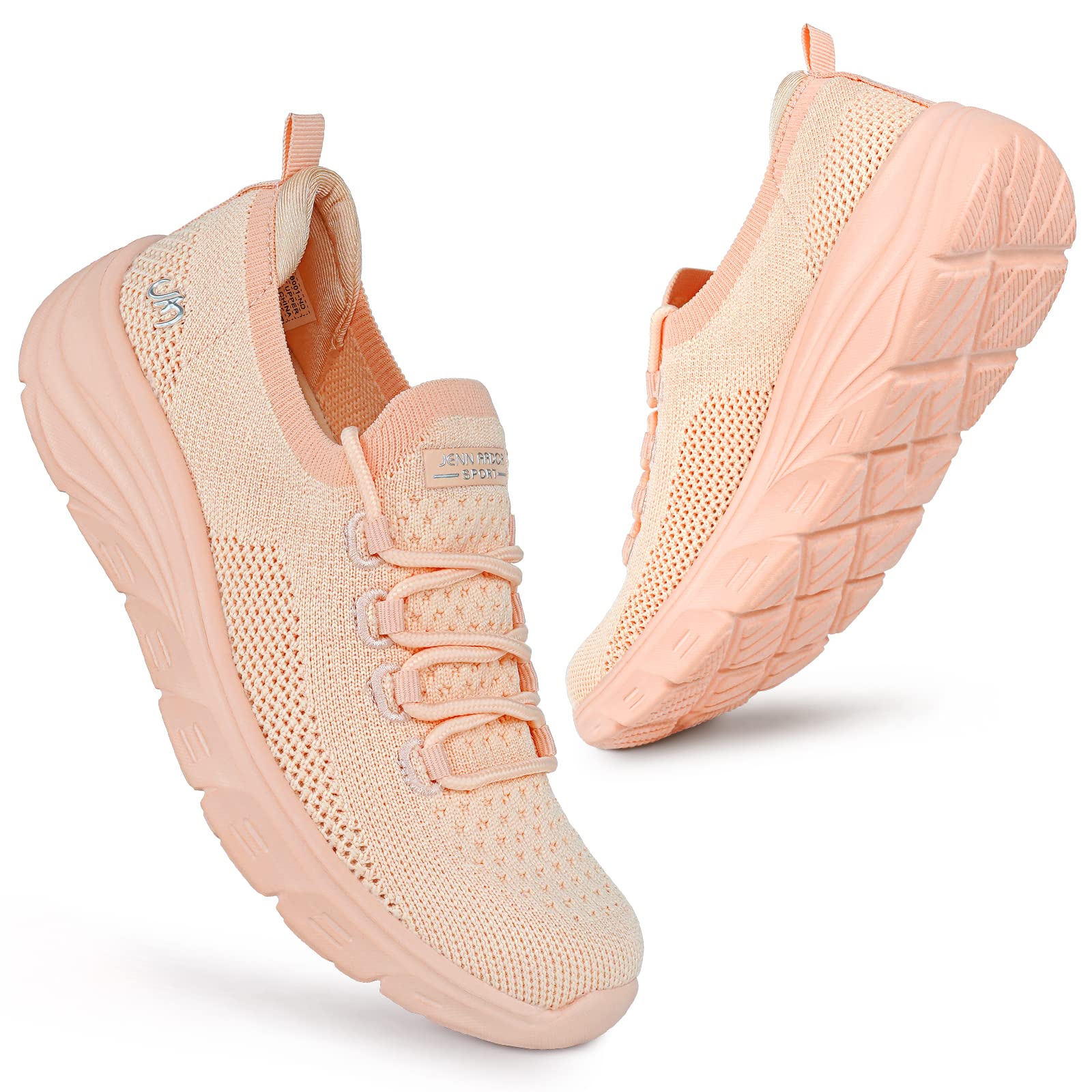 JENN ARDOR Women's Slip-On Walking Shoes - Lightweight Athletic Sneakers for Running, Tennis & Casual Wear - Anti-Slip Elastic Sock Design - Perfect for Gym, Workout & Everyday Comfort
