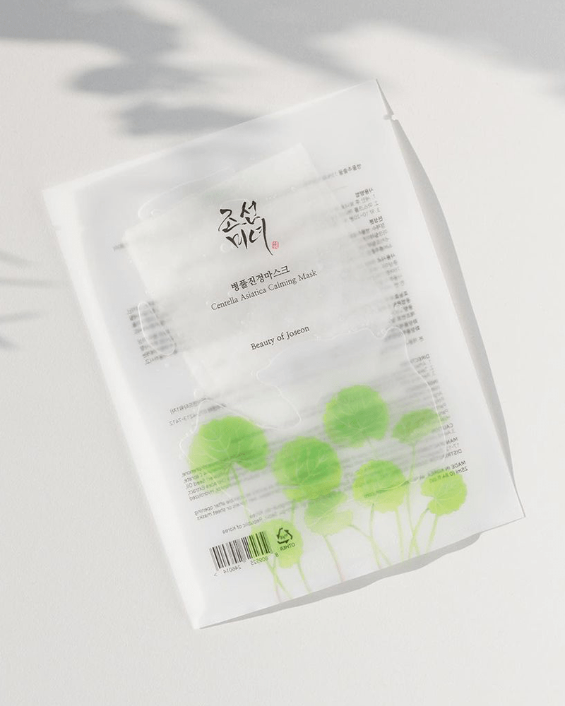 Beauty of Joseon Centella Asiatica Calming Face Mask for Sensitive Skin - Korean Skincare Sheet Mask for Redness Relief & Hydration - Perfect for Post-Workout, Travel & Nighttime Routine
