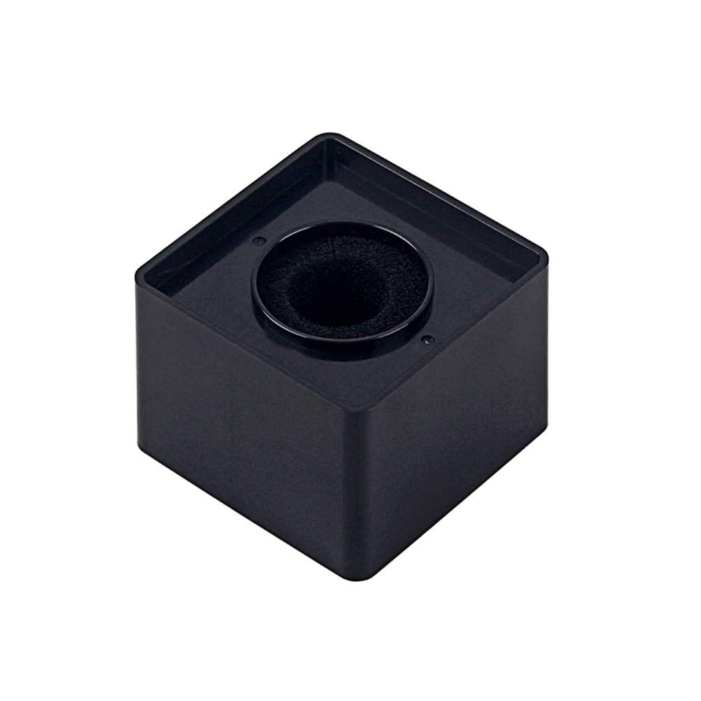 Happyyami Cube Shaped Handheld Interview Microphone with Logo - Professional Studio Mic for Interviews, Podcasts & Broadcasting (Black) - Perfect for Podcasters, Broadcasters & Content Creators