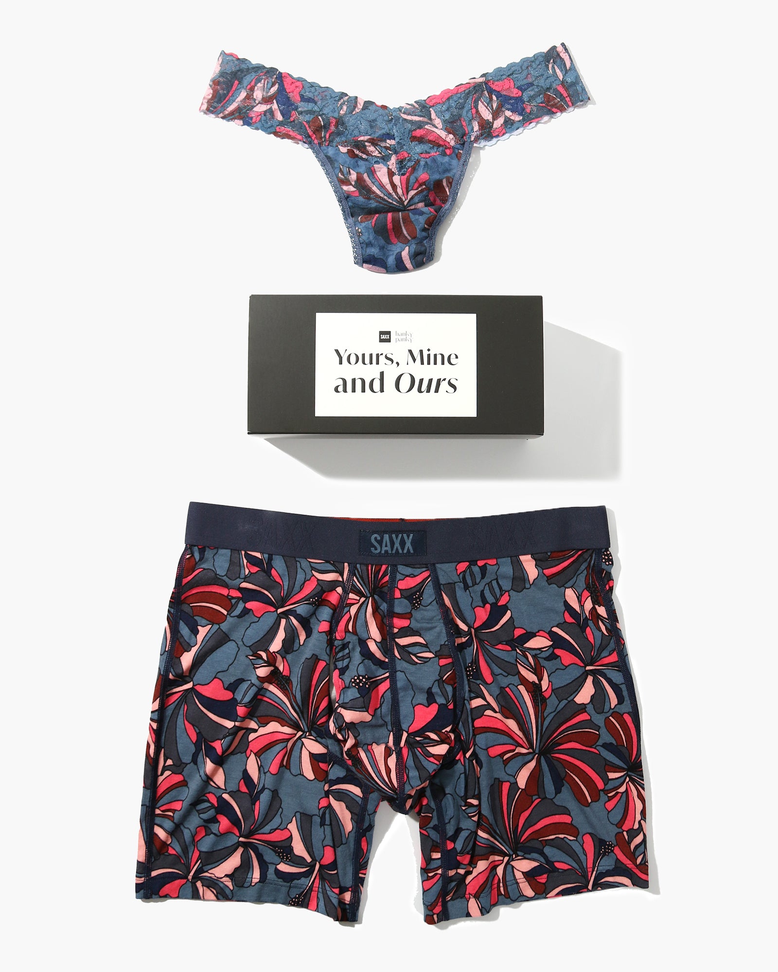 Yours & Mine Hanky Panky Collaboration - Matching Couple Underwear Set | Romantic Lingerie for Couples | Perfect for Valentine's Day, Anniversaries & Intimate Moments