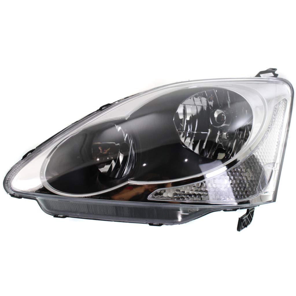 2004-2005 Honda Civic Hatchback Driver Side Halogen Headlight Assembly - HO2502122 | 33151S5TA41 | Perfect for Night Driving & Replacement Parts
