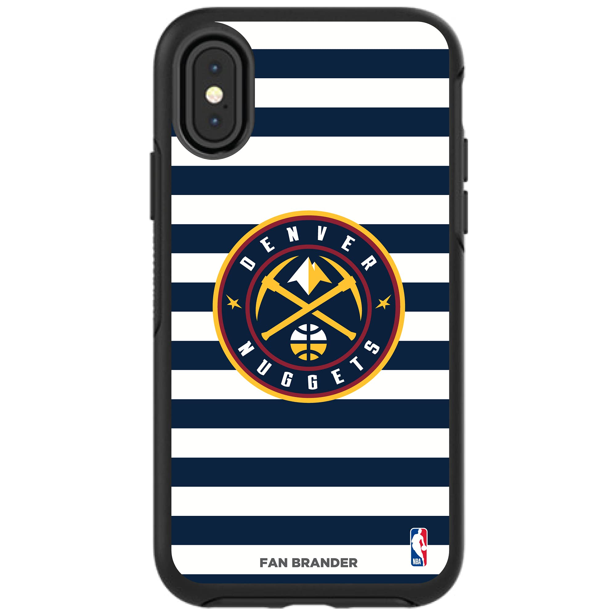 NBA OtterBox Symmetry Phone Case Compatible with Apple iPhone - Durable Protective Cover with Stripes Design for Basketball Fans & Sports Enthusiasts | Perfect for Game Days, Workouts & Everyday Use