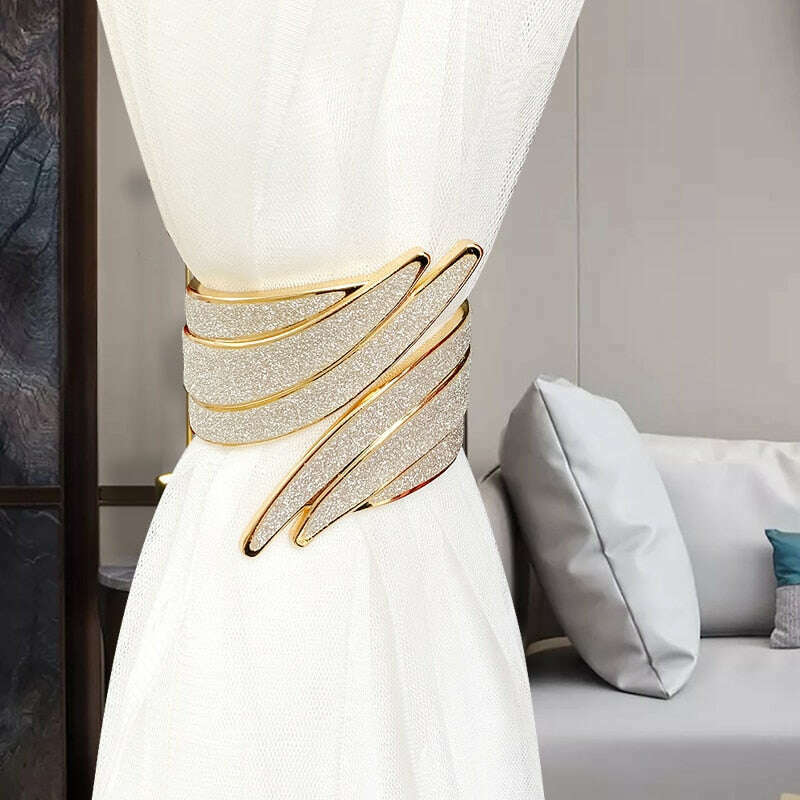 Brook Angel Wings Curtain Tieback Holder - Elegant Decorative Hook for Drapes & Sheers | Perfect for Living Room, Bedroom, and Wedding Decor