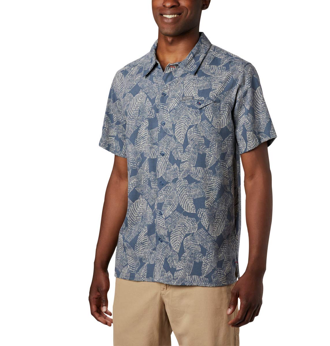 Columbia Men's Lakeside Trail Short Sleeve Shirt - Quick-Dry Hiking & Outdoor Casual Shirt for Summer Adventures, Camping & Travel