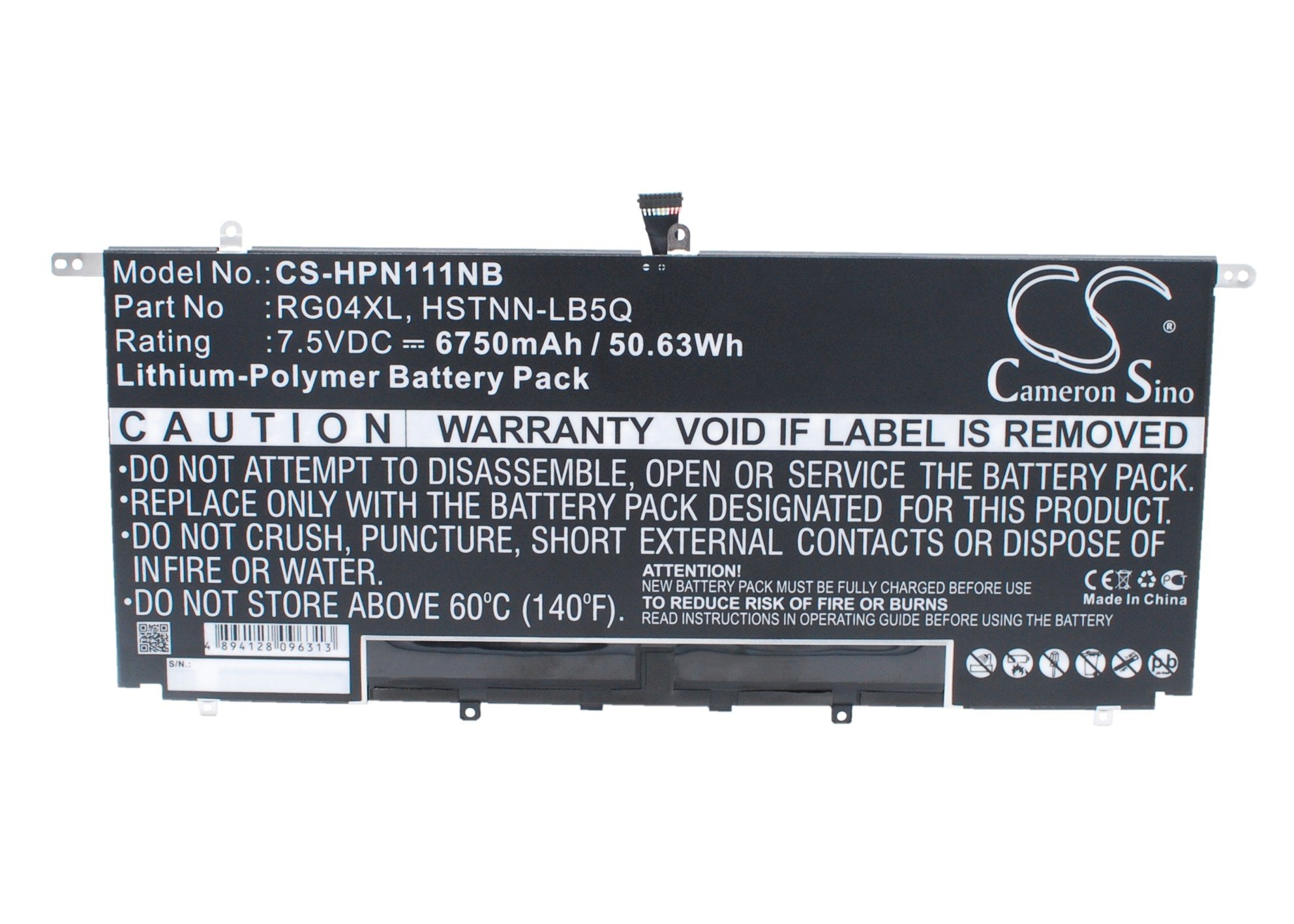 Original Battery Replacement for HP Spectre 13-3000 & 13t-3000 Laptops (TPN-F111) - Long-Lasting Power for Work, Travel & Entertainment