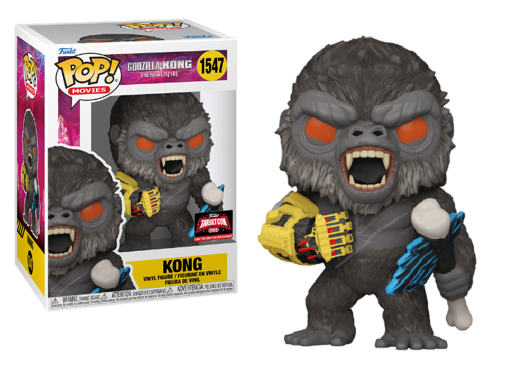 Godzilla vs Kong TargetCon 2024 Exclusive Kong Pop Vinyl Figure - Collectible Movie Merchandise for Fans & Home Decor Display