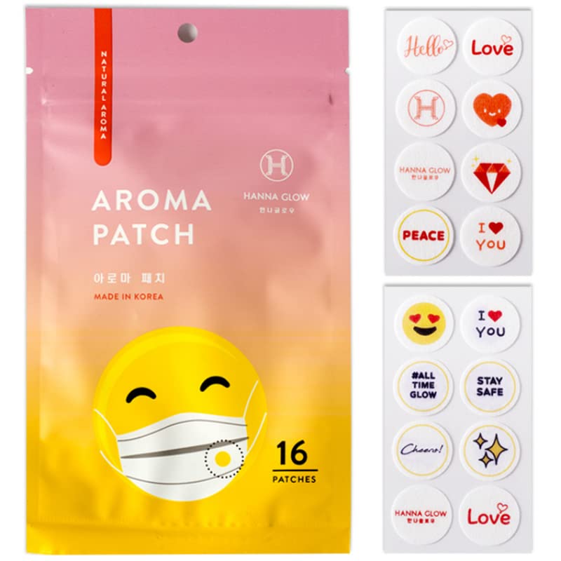 Korean Fragrance Mask Sheets - 16pcs Peppermint Essential Oil for Refreshing Skin Care