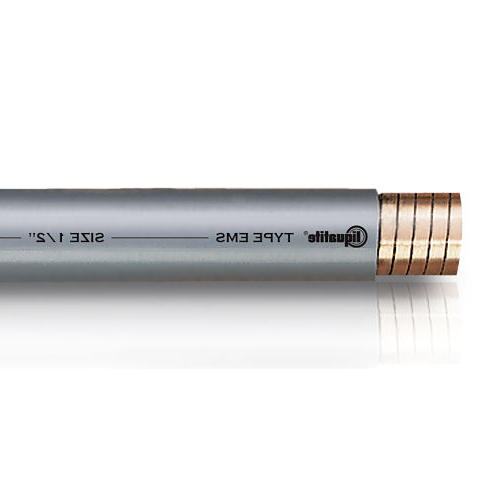 1 1/2 Inch Flexible Electrical Conduit - Interlocked Bronze Shield, Liquidtight PVC Jacket for EMT & EMS Protection | Ideal for Industrial Wiring, Outdoor Installations & Hazardous Locations