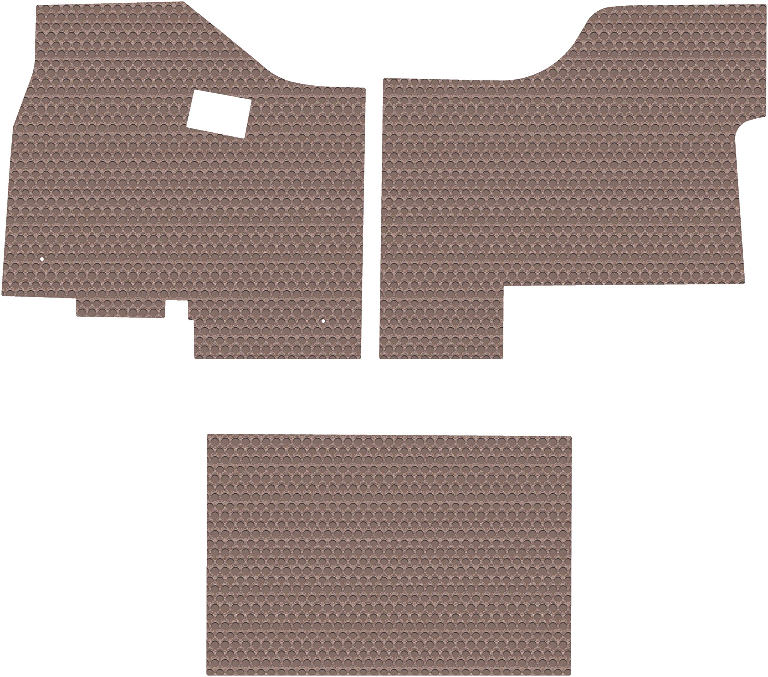 Lloyd Mats All-Weather Rubber Floor Mats for Kenworth T680 & T880 (2013-2020) - 3-Piece Full Cab Set - Black, Gray or Tan Options - Durable Protection for Truck Drivers - Perfect for Long Hauls, Winter Weather & Worksite Conditions