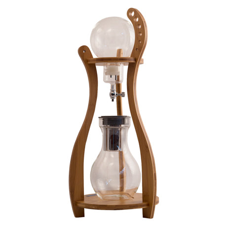 Tiamo Cold Dripper HG6333 - Premium Bamboo Coffee Dripper for Iced Coffee & Cold Brew at Home | Perfect for Kitchen, Office & Outdoor Use