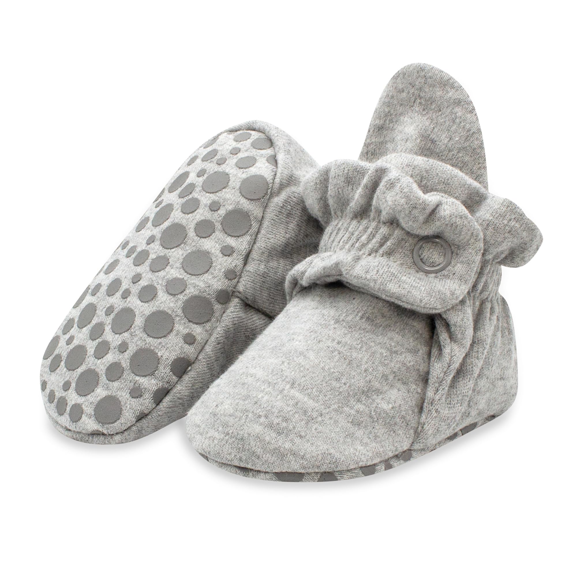 Organic Cotton Baby Booties for Boys & Girls - Non-Slip Gripper Soles | Soft Unisex Infant Shoes for Crawling & First Steps | Perfect for Daycare, Playtime & Special Occasions