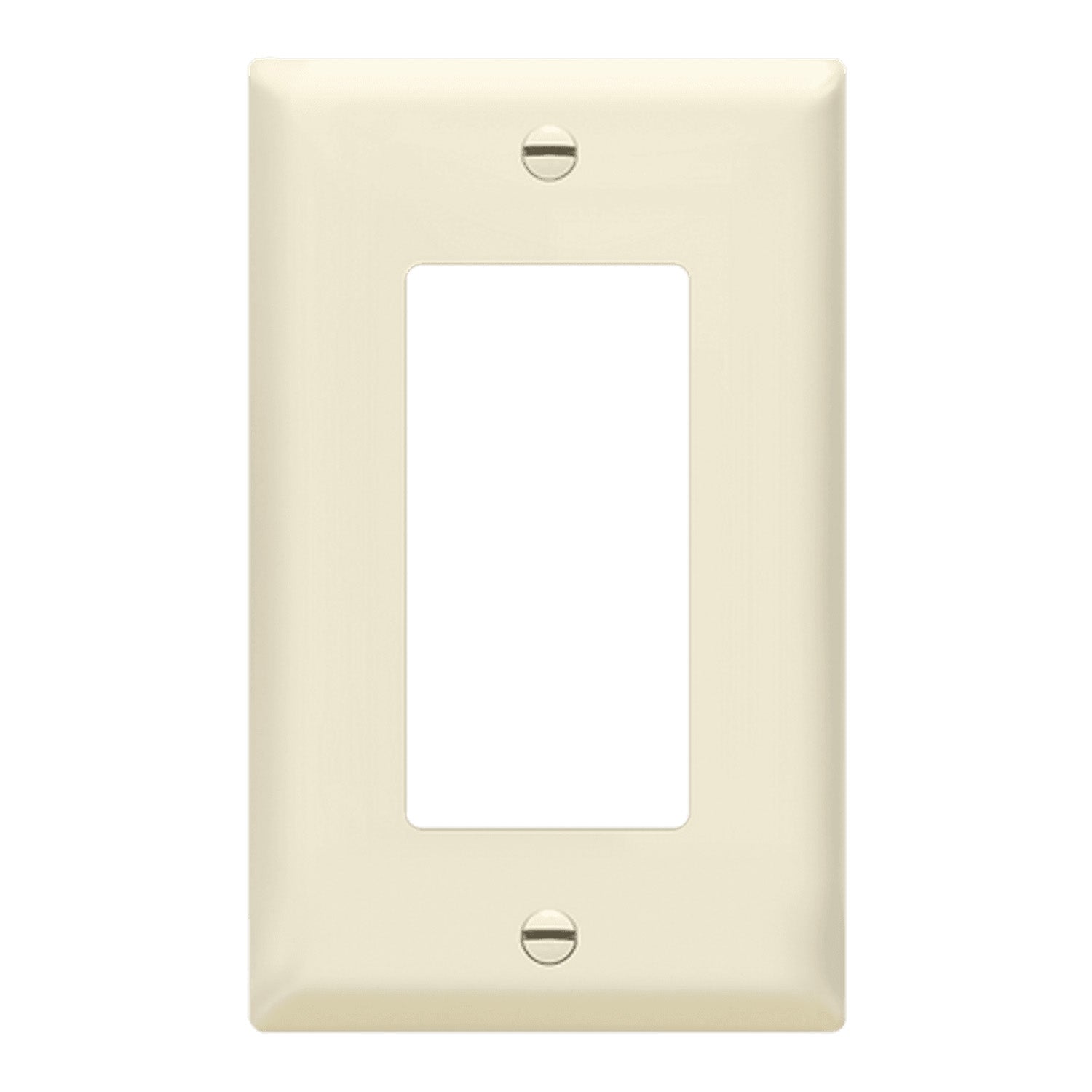 1 Gang Decorator Rocker Wall Plate in Light Almond - Single Outlet Cover for Home & Office Electrical Safety - Perfect for Living Rooms, Bedrooms, and Commercial Spaces