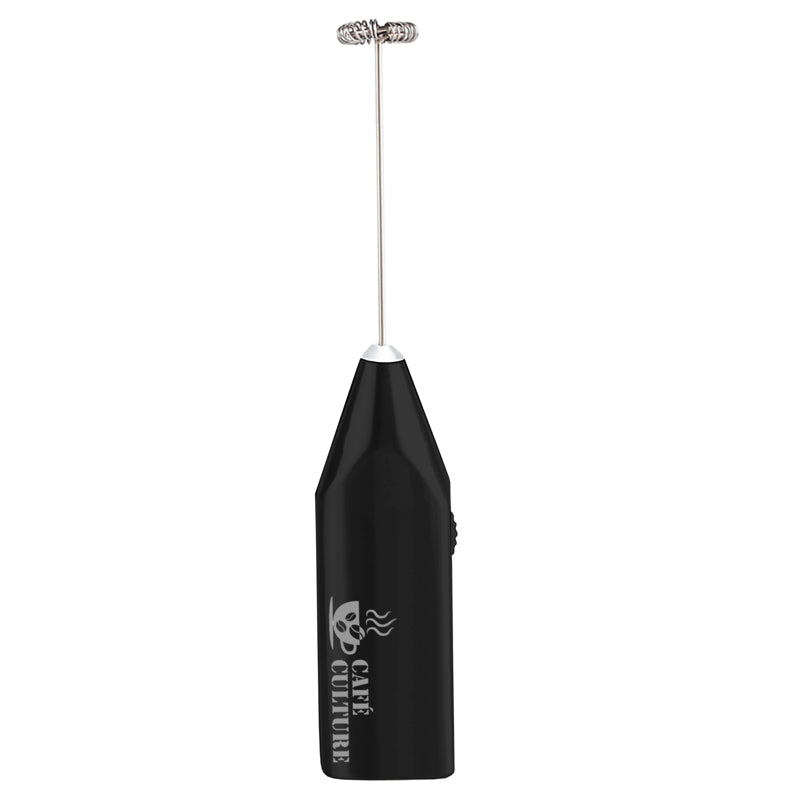 Premium Electric Milk Frother for Lattes & Cappuccinos - Black - Perfect for Home Coffee Bars & Café-Style Drinks