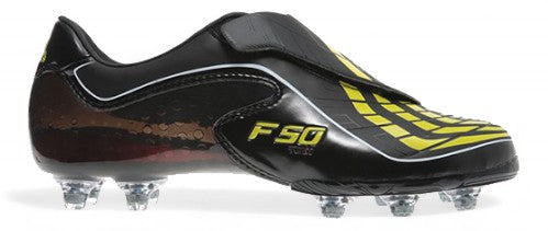 Adidas F50.9 Tunit SG Soccer Cleats - Black/Yellow Football Boots for Firm Ground - Perfect for Professional Matches & Training Sessions
