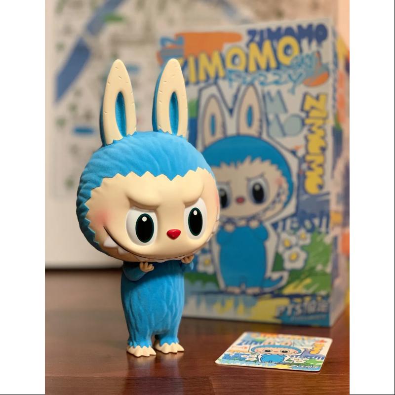 Labubu The Monsters Zimomo Fuzzy Sky Blue Limited Edition Collectible Figure - Cute Anime Character for Display, Gift & Home Decor