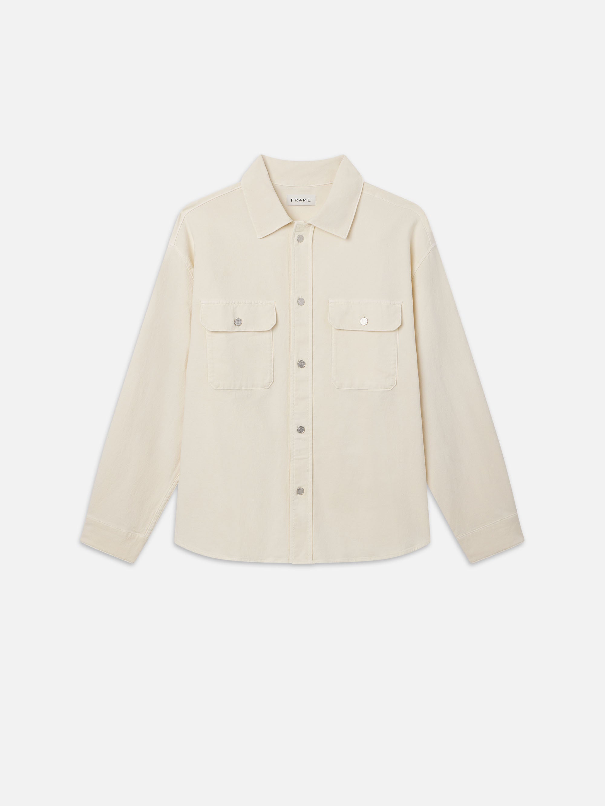 Double Pocket Overshirt for Men - Natural Cotton Casual Shirt Jacket for Outdoor, Work & Everyday Wear