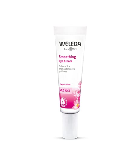 Weleda Wild Rose Smoothing Eye Cream - 0.34 Oz | Hydrating & Anti-Aging Eye Treatment for Dark Circles & Wrinkles | Perfect for Night & Day Use