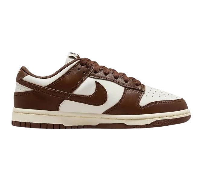 Nike Women's Dunk Low Sneakers - Sail, Coconut Milk & Cacao Wow Colorway | Casual & Athletic Lifestyle Shoes for Women | Perfect for Streetwear, Gym & Everyday Wear