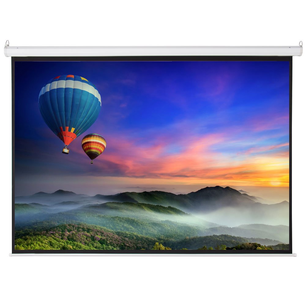 Archi 4:3 Manual Pull Down Projector Screen - Portable Foldable Home Theater & Outdoor Movie Screen for Indoor/Outdoor Entertainment