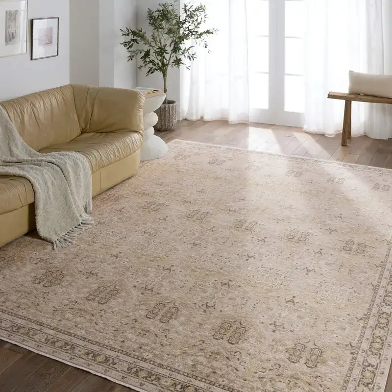 Jaipur Living Solene Lethia Area Rug - Soft Bohemian Style Handmade Wool Rug for Living Room, Bedroom & Home Decor