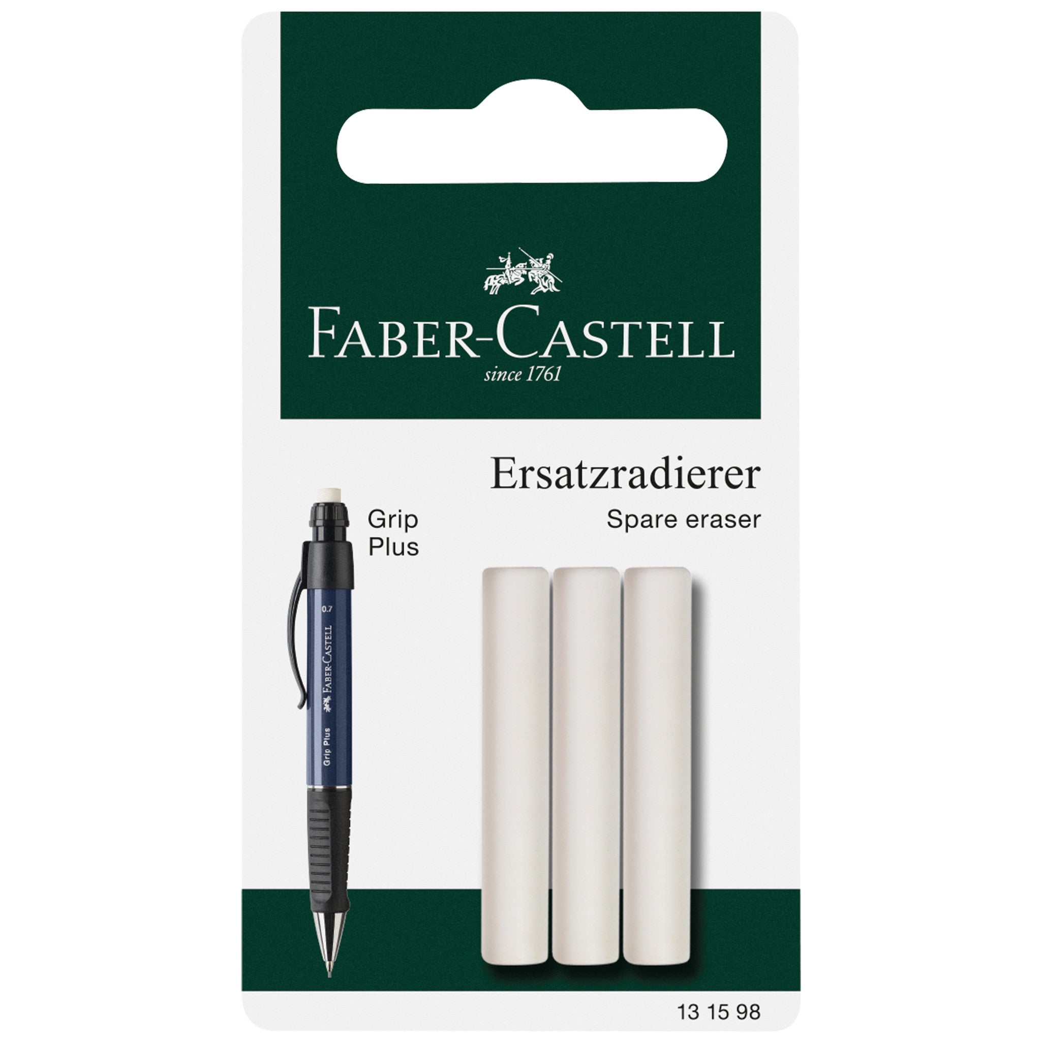 Premium Eraser Refills for Grip Plus Pencils - 3 Pack (#131598) - Perfect for School, Office & Art Projects