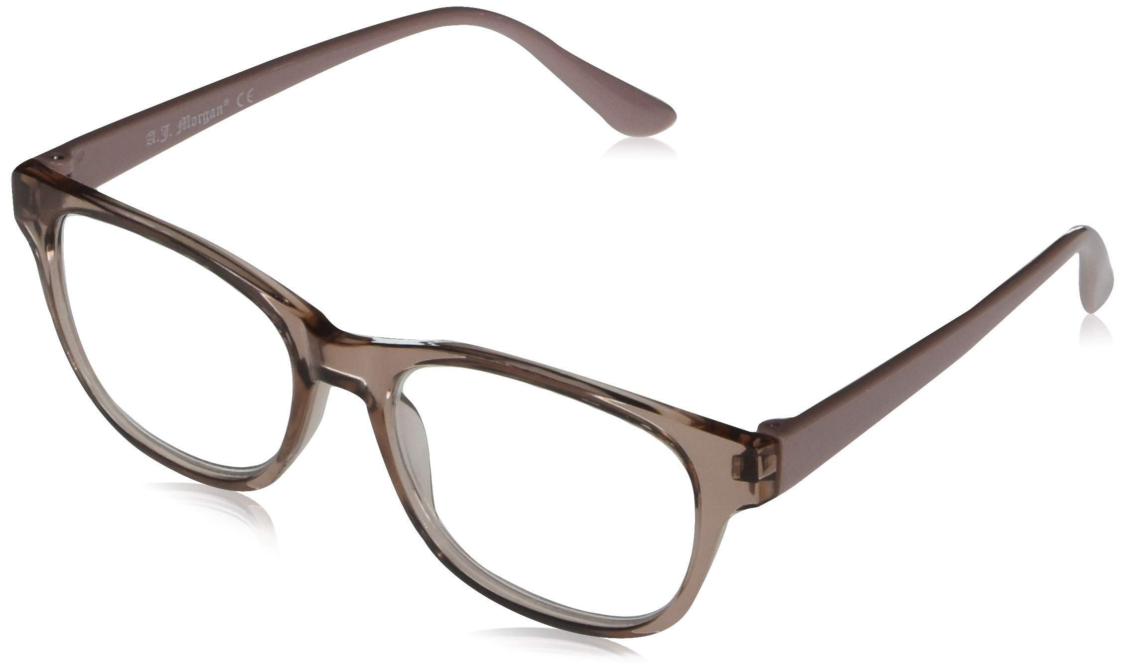 A.J. Morgan Reading Glasses - Rectangular Frame Readers for Men & Women - Lightweight Comfortable Eyewear for Computer Work, Reading & Daily Use