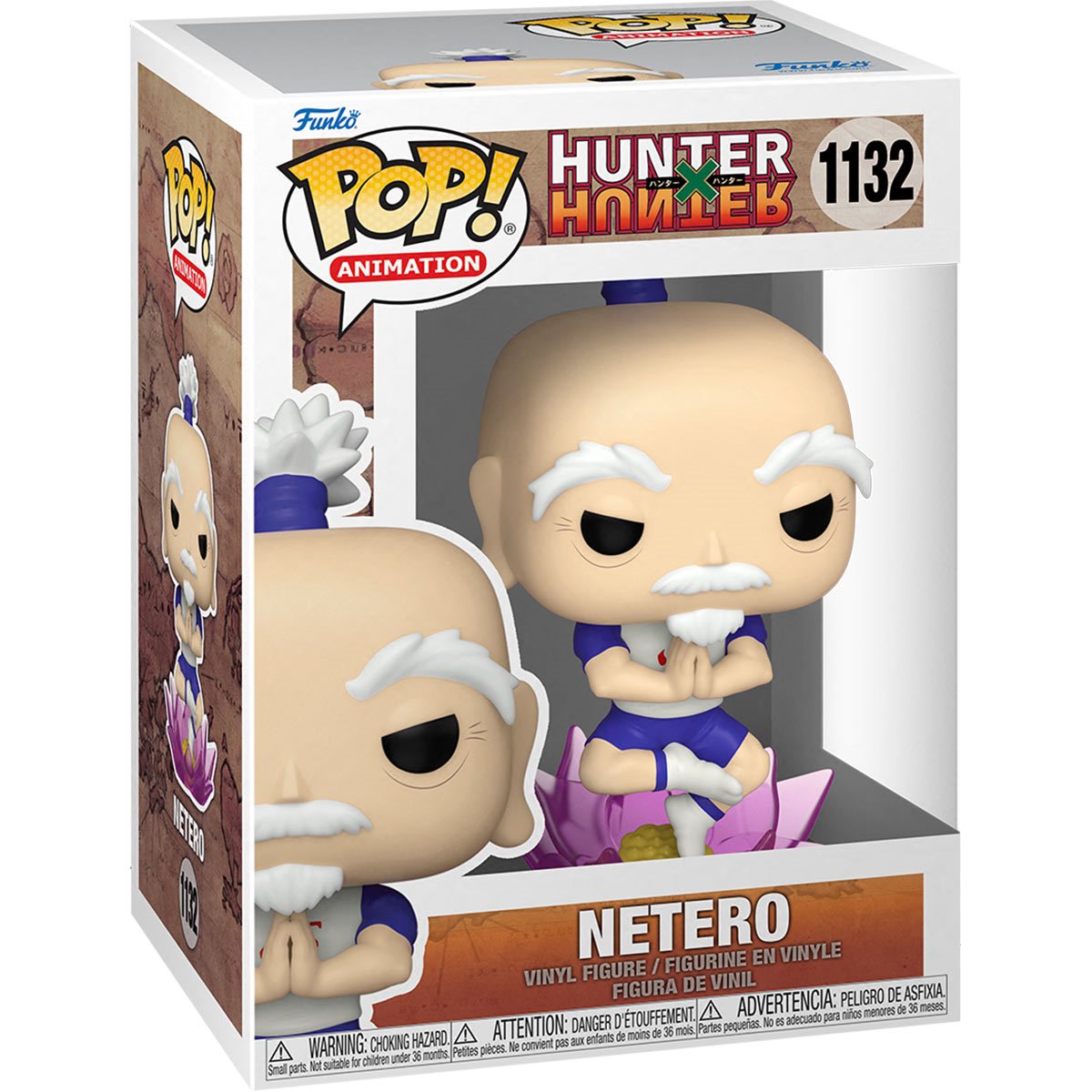 Hunter x Hunter Netero Pop! Vinyl Figure #1132 - Anime Collectible, Funko Pop! Exclusive, Perfect for Fans & Gift Giving - Display for Home, Office, or Anime Collections