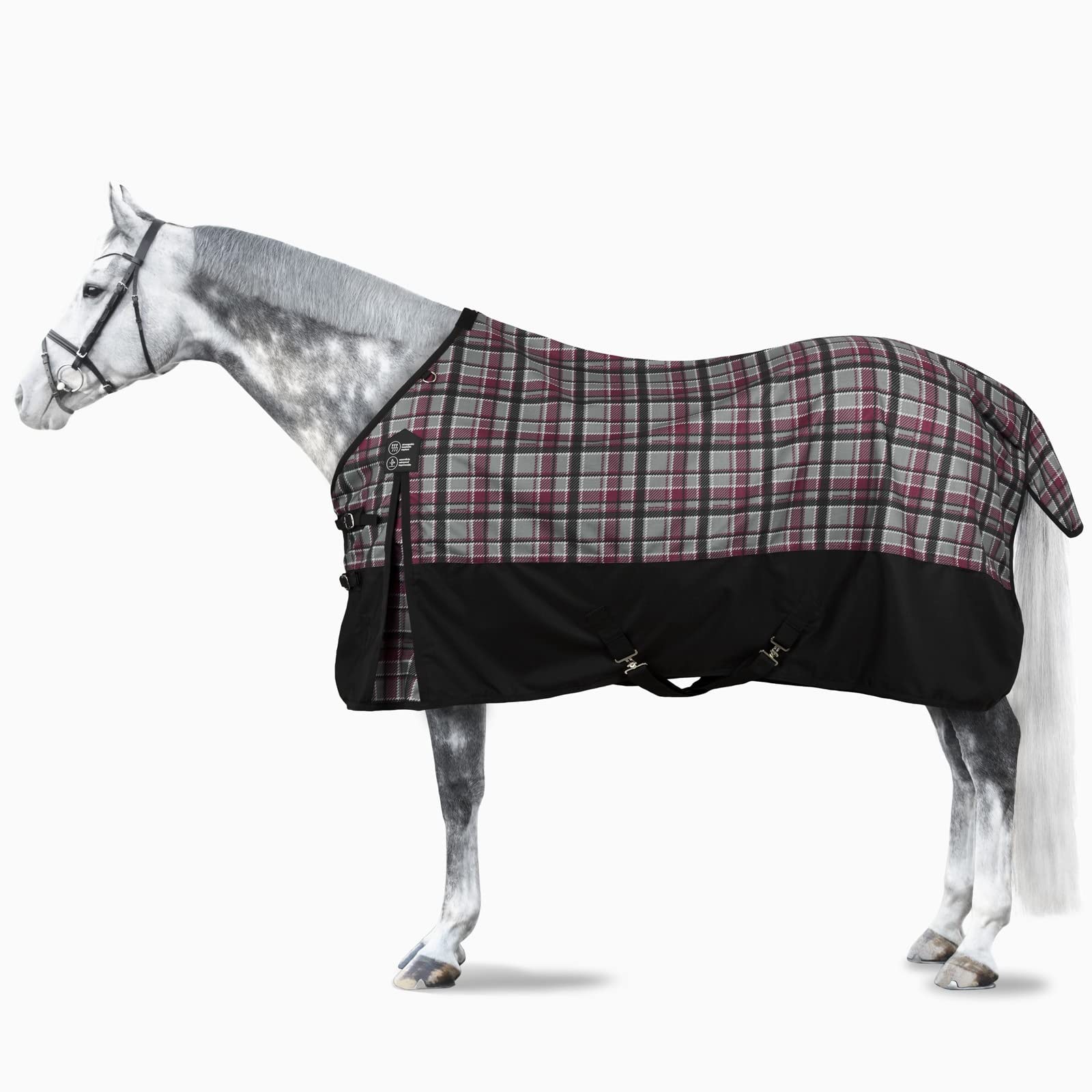 HORZE Nevada 1200D Lightweight Waterproof Horse Turnout Rain Sheet (No Fill) - Durable Horse Raincoat for All-Weather Riding & Stable Protection