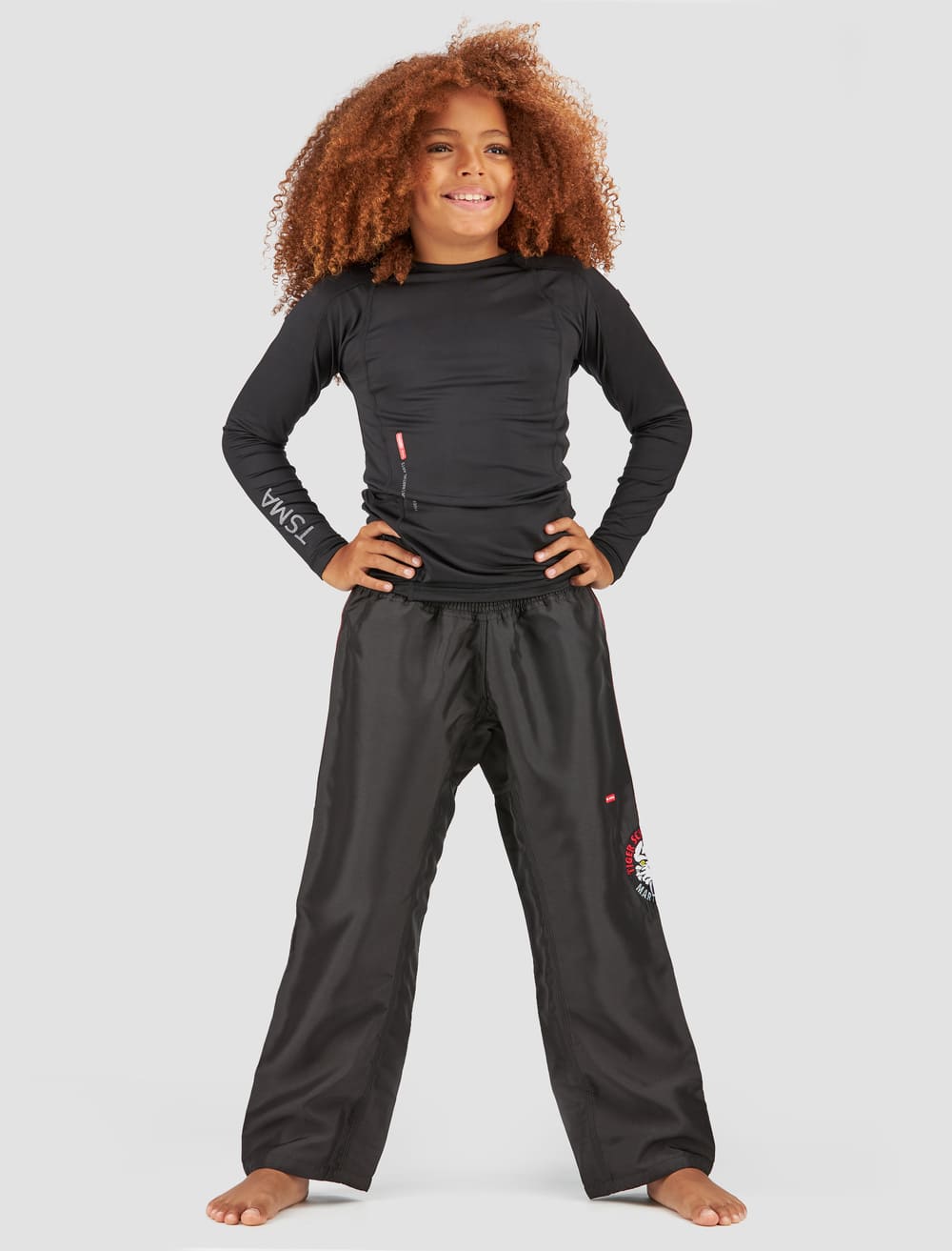 Durable Black Nylon Uniform Pants for Work & Outdoor Activities - Comfortable & Professional Workwear