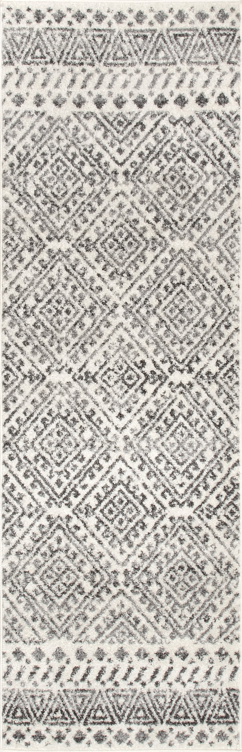 Luxury Diamond Trellis Area Rug - Soft Off White Modern Boho Rug for Living Room, Bedroom & Nursery - Perfect for Home Decor, Wedding Gifts & Housewarming Presents