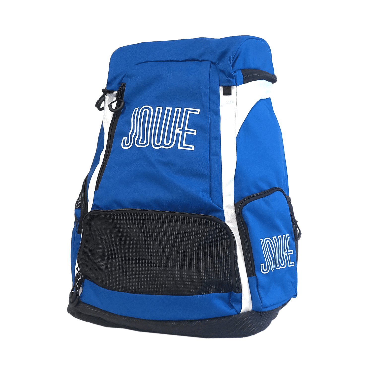 Jowe Elite Team 40L Waterproof Travel Backpack for Men & Women - Royal Blue/White - Perfect for Hiking, Camping, School & Business Travel