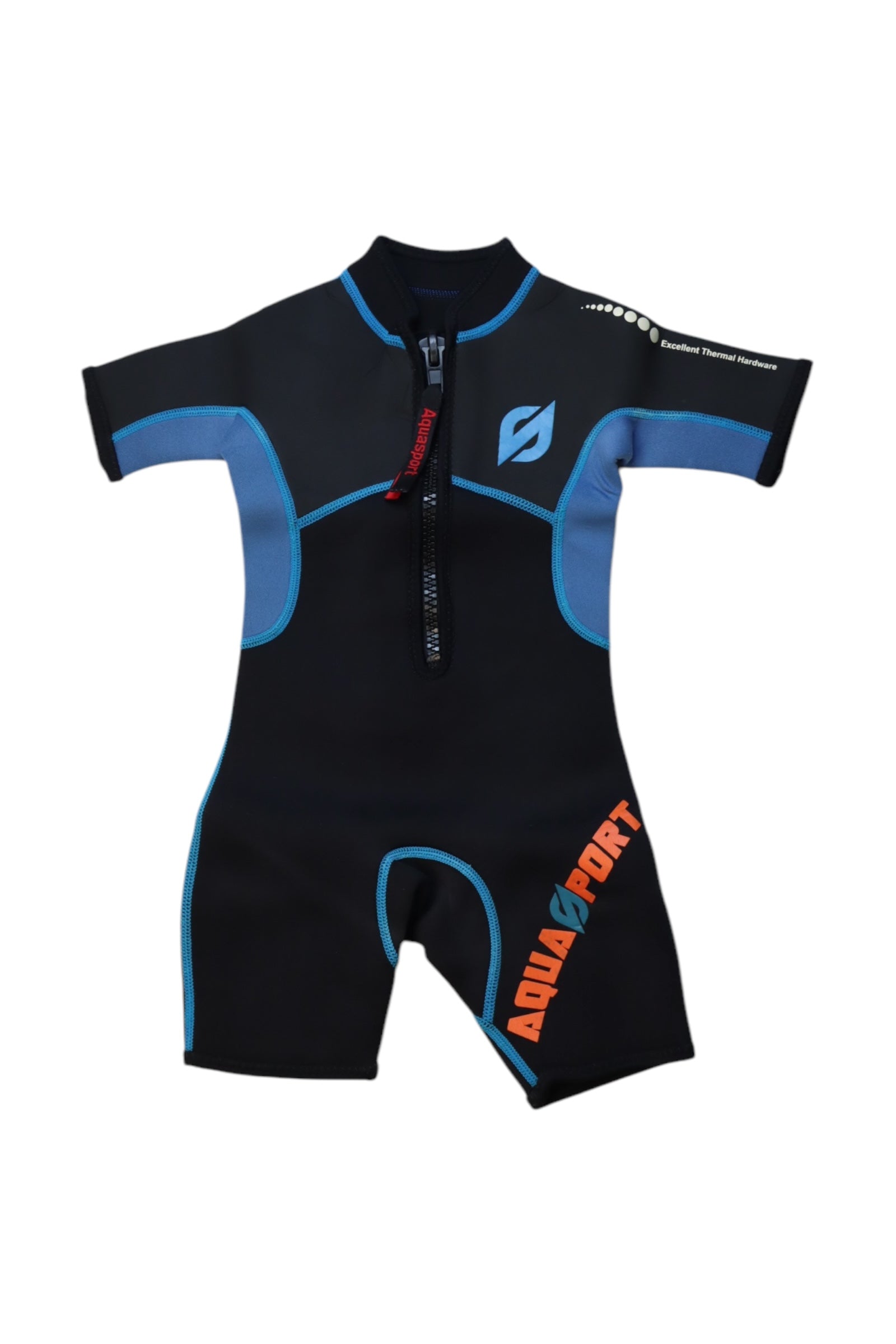 Aquasport Short Sleeve Wetsuit for Kids - Size 2T | Comfortable & Durable Neoprene Swimwear for Toddlers | Perfect for Swimming Lessons, Beach Trips & Water Activities
