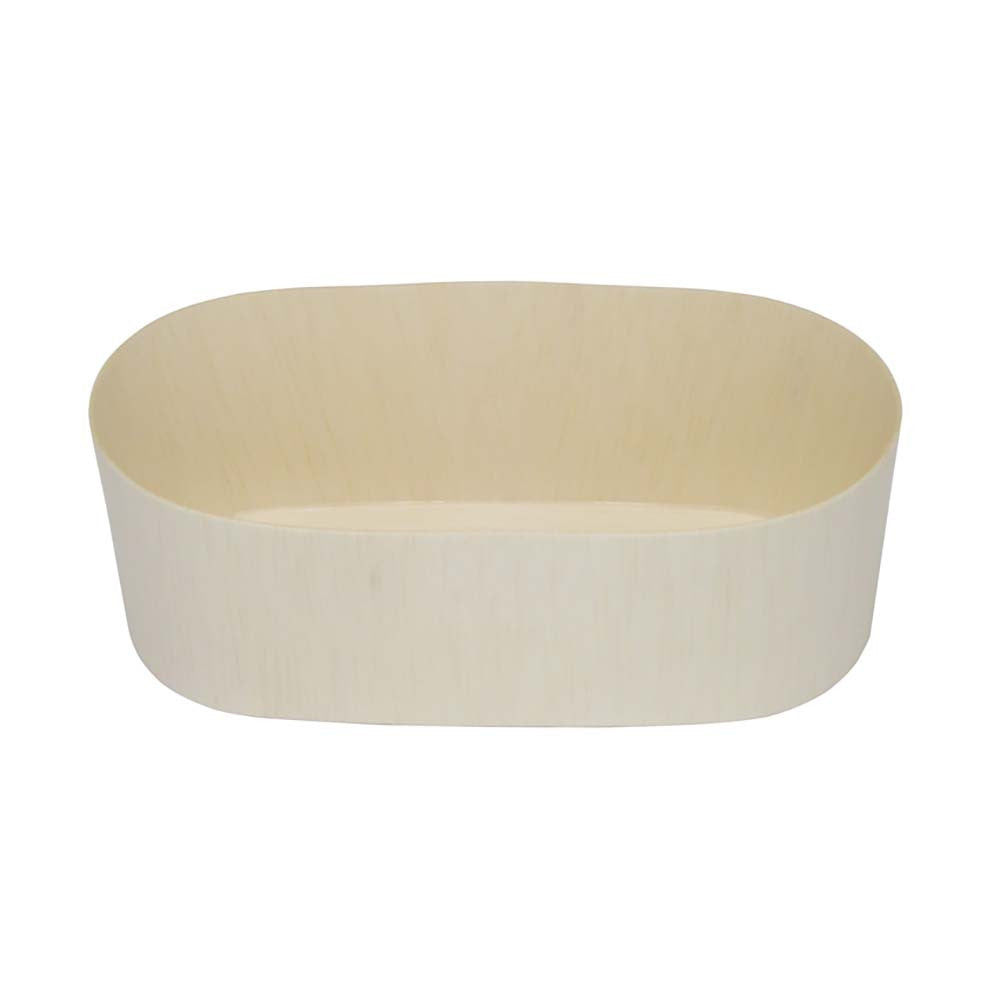Eco-Friendly Coco Wooden Oval Bento Box for Takeout - 3.7
