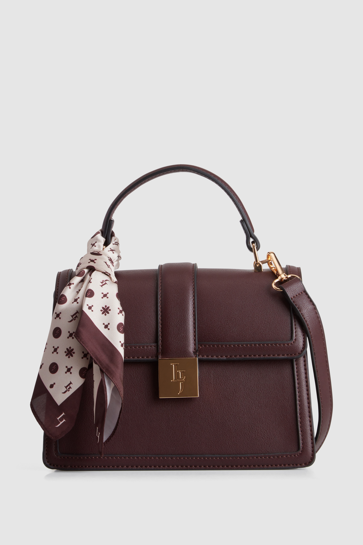 Stylish Scarf Top Handle Handbag for Women - Fashionable Crossbody Purse with Adjustable Strap - Perfect for Work, Travel, and Everyday Use
