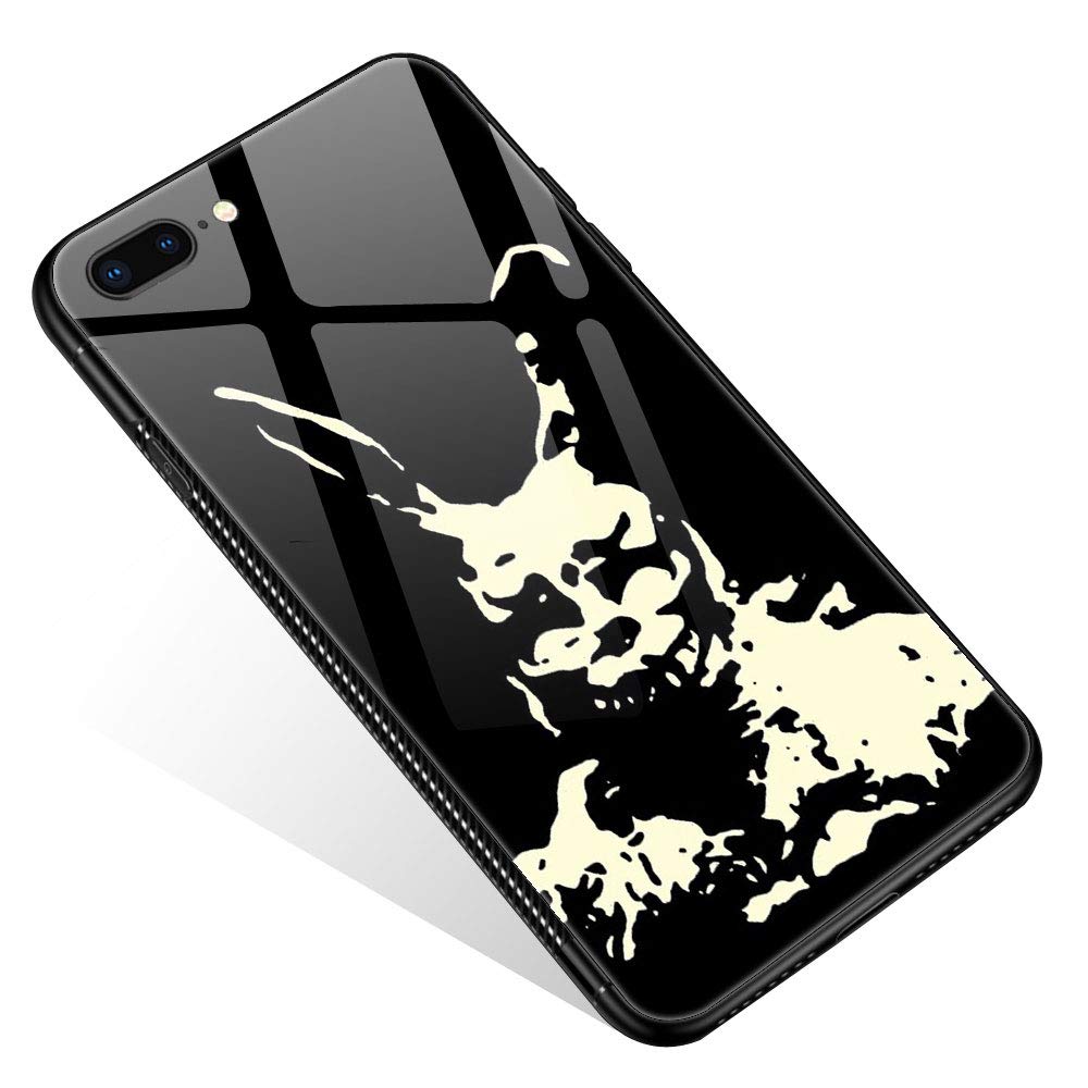 Premium Shockproof iPhone 7/8/SE (2020) Case with Tempered Glass - Cute Disgusting Smile Pattern Design for Women, Girls & Boys - Anti-Scratch Protective Cover for Daily Use, School & Travel