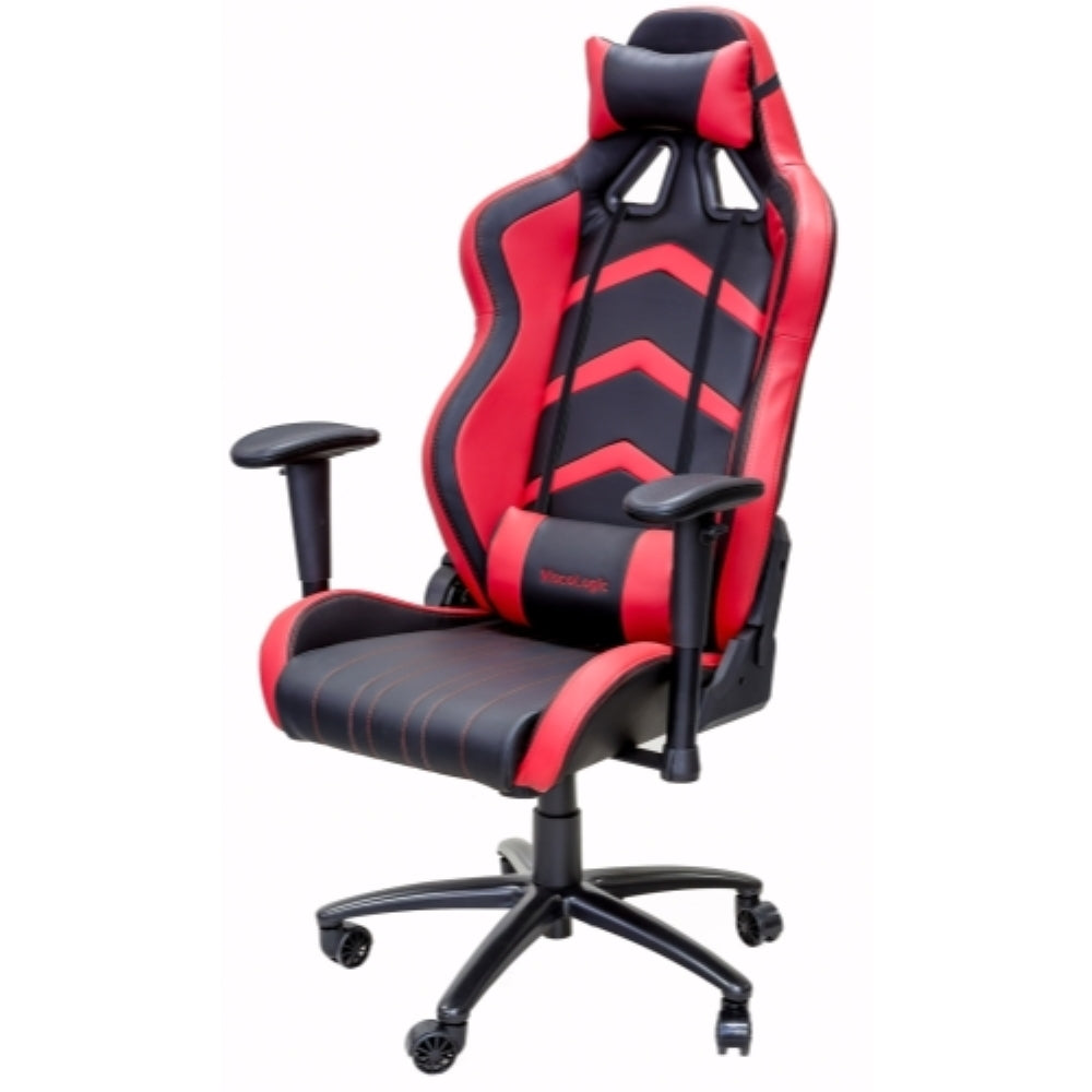 PRO X Series 7608 Ergonomic Gaming Chair - Red & Black - High Back Racing Style for PC & Console Gamers - Perfect for Esports, Streaming & Office Work