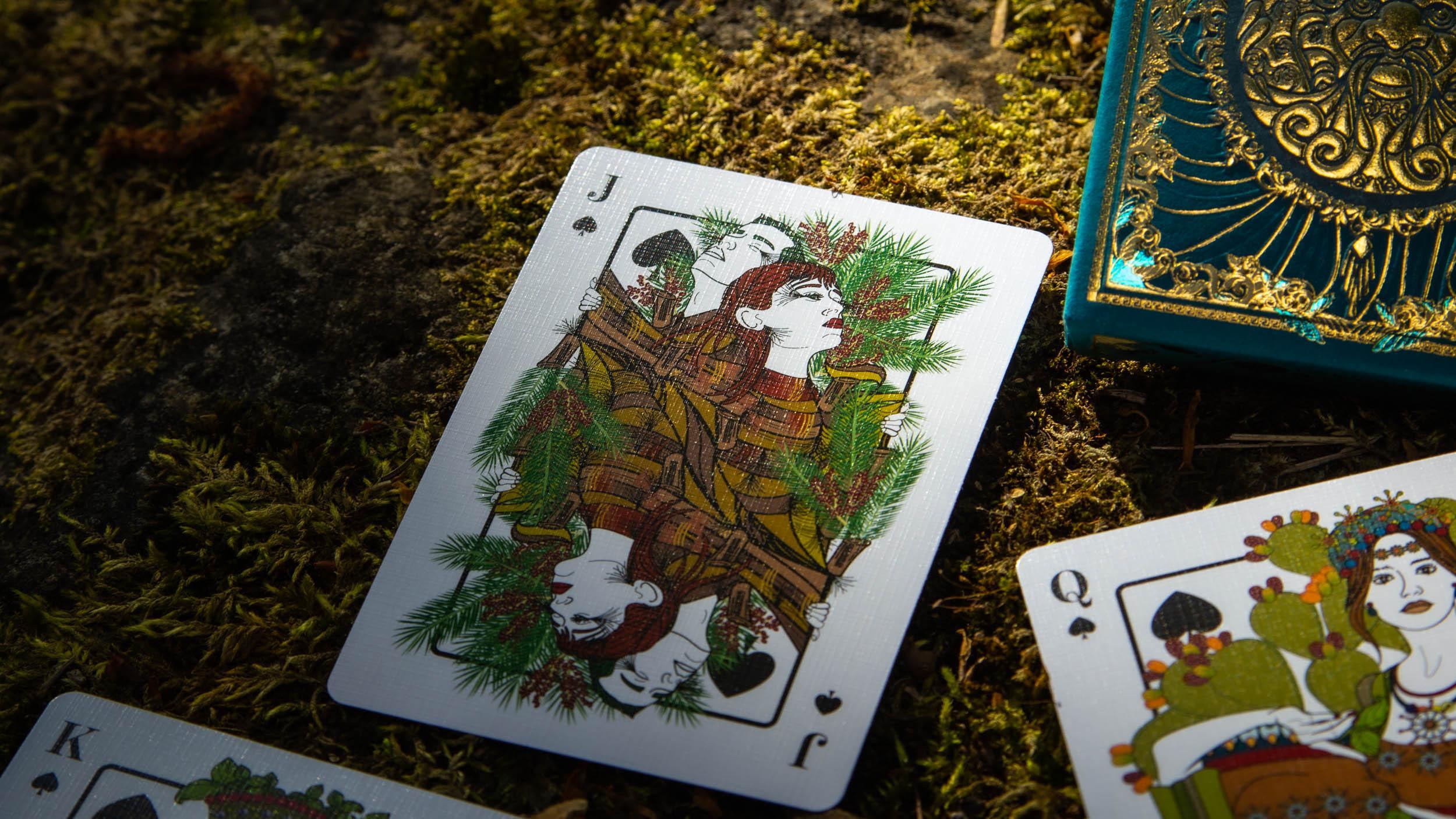 Premium Eco-Friendly The Green Man Summer Playing Cards - Perfect for Outdoor Picnics, Beach Parties & Family Game Nights